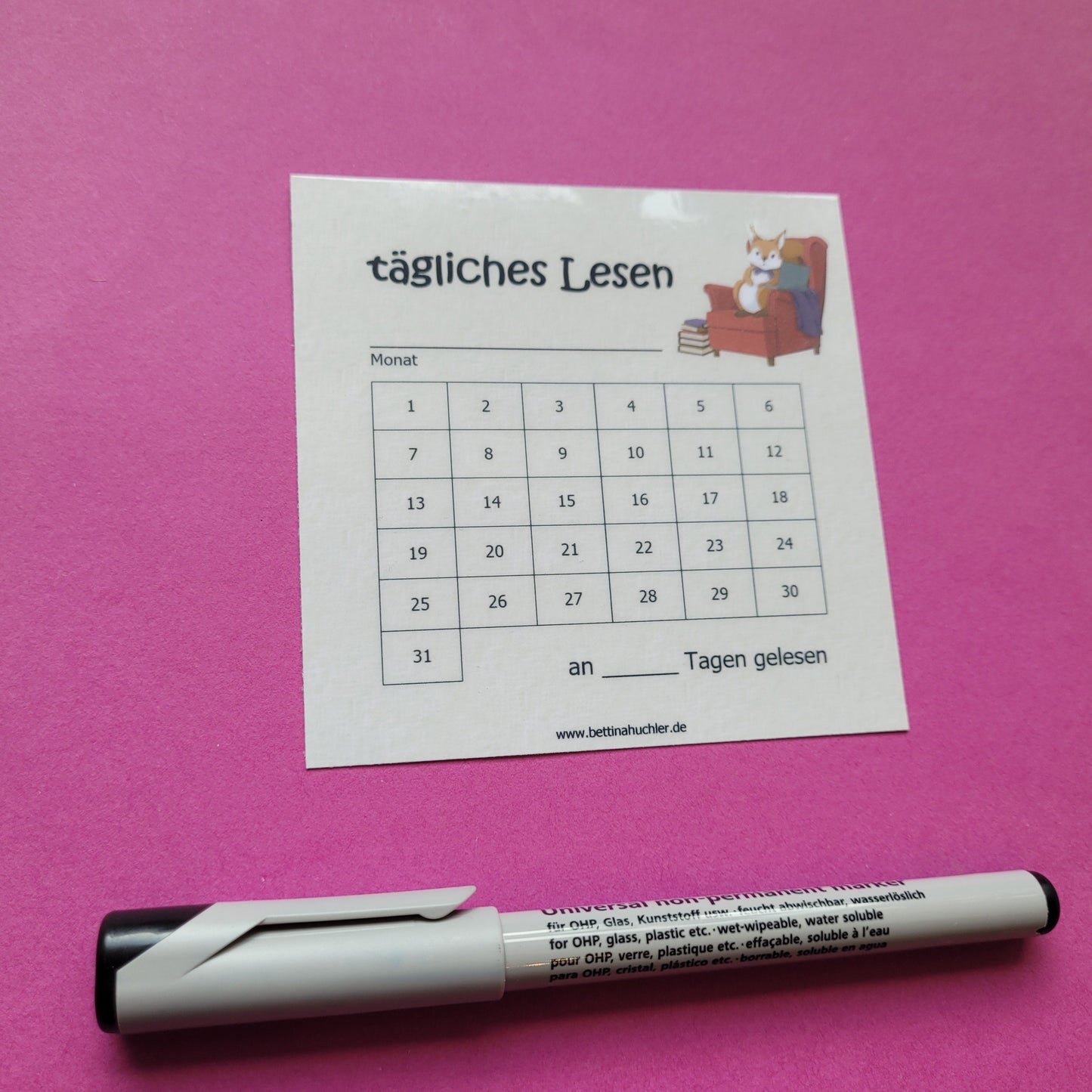 Lesetracker "Lesehörnchen"