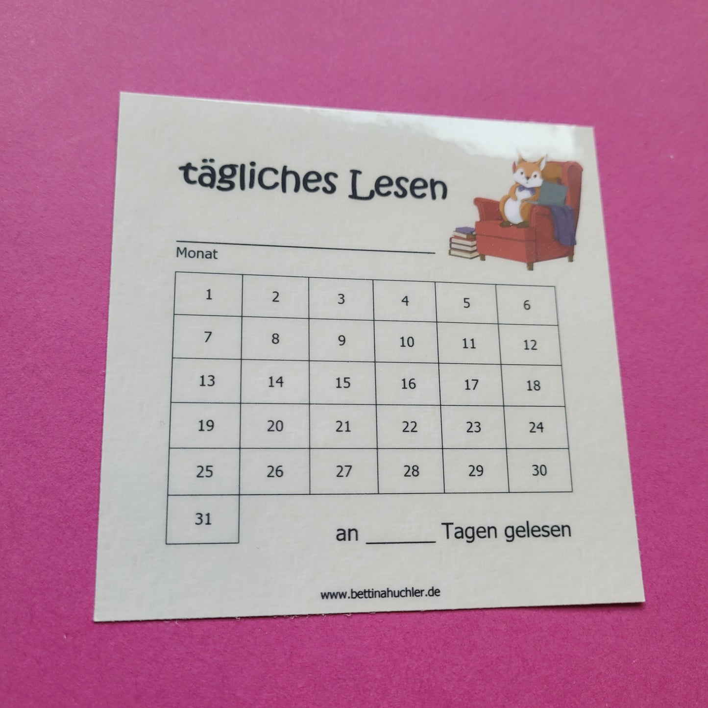 Lesetracker "Lesehörnchen"