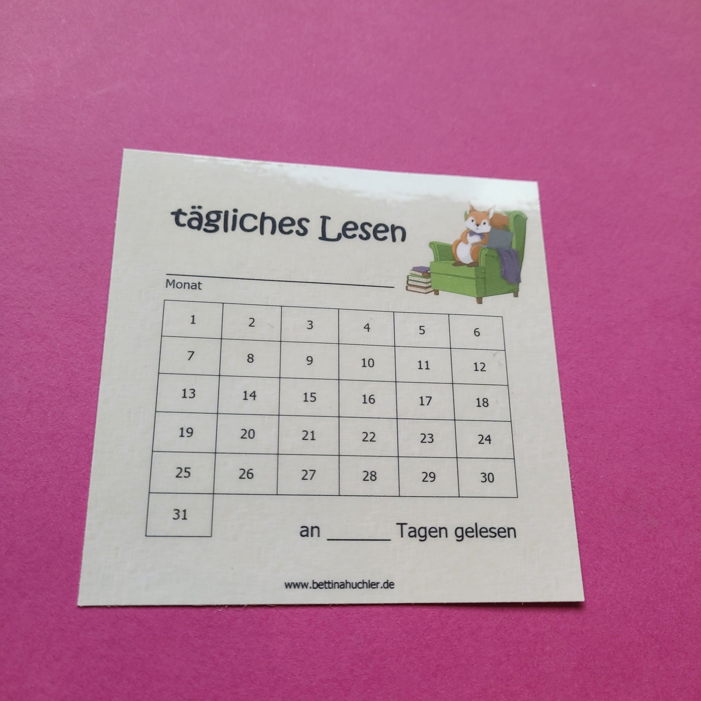 Lesetracker "Lesehörnchen"