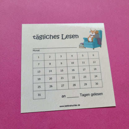 Lesetracker "Lesehörnchen"