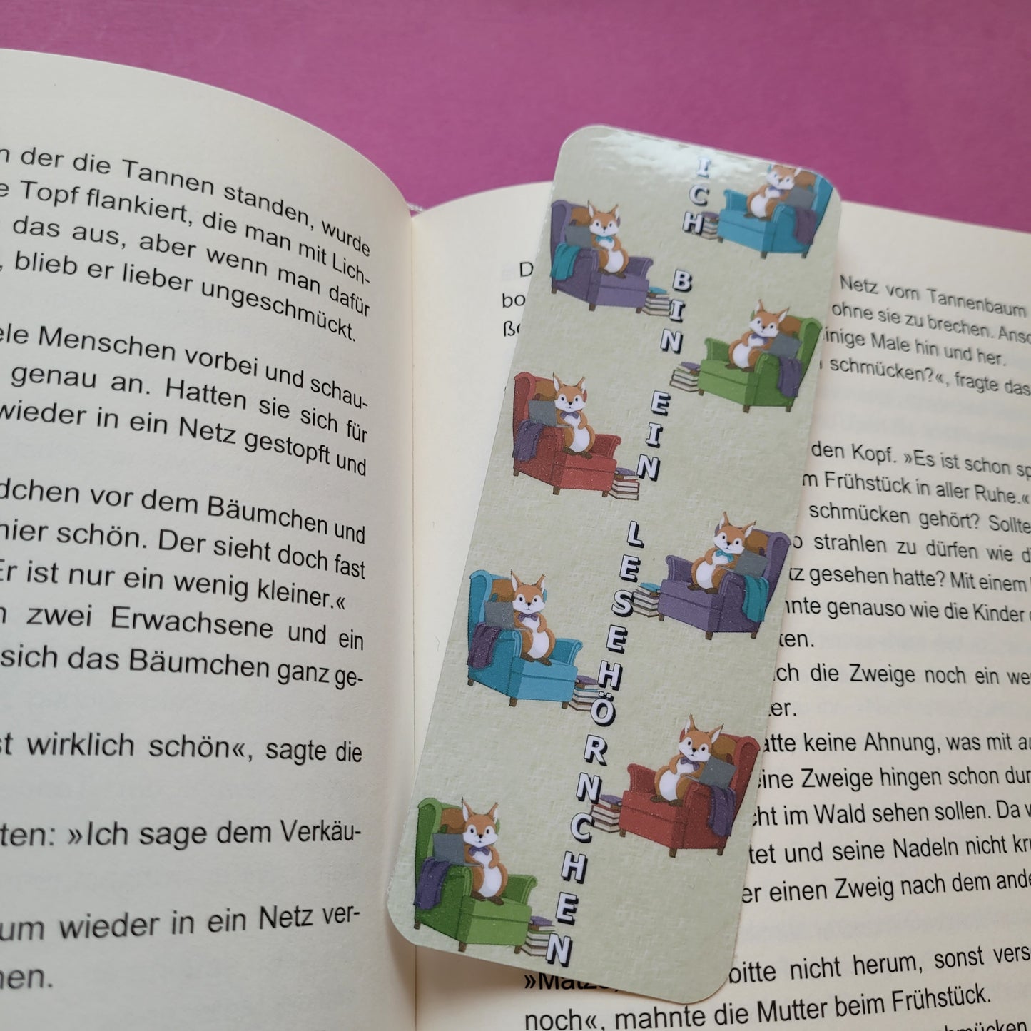 Standard-Lesezeichen "Ich bin ein Lesehörnchen"