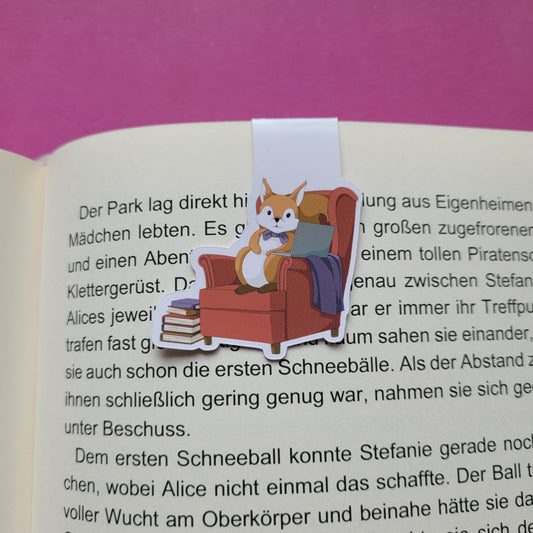 Magnet-Lesezeichen "Lesehörnchen"