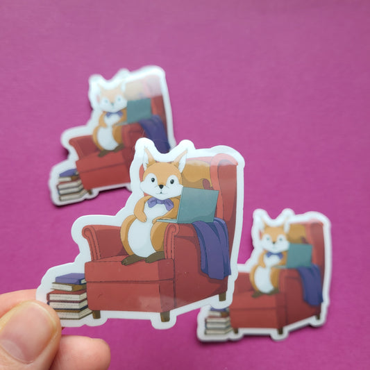 Sticker „Lesehörnchen"