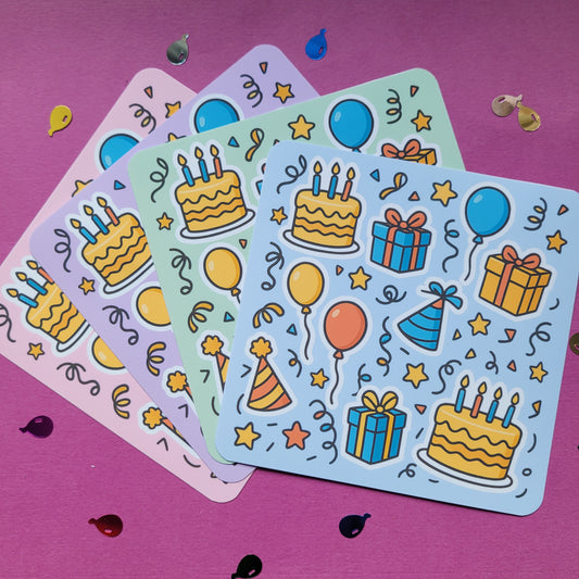 Stickerbogen "Geburtstag"