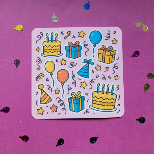 Stickerbogen "Geburtstag"