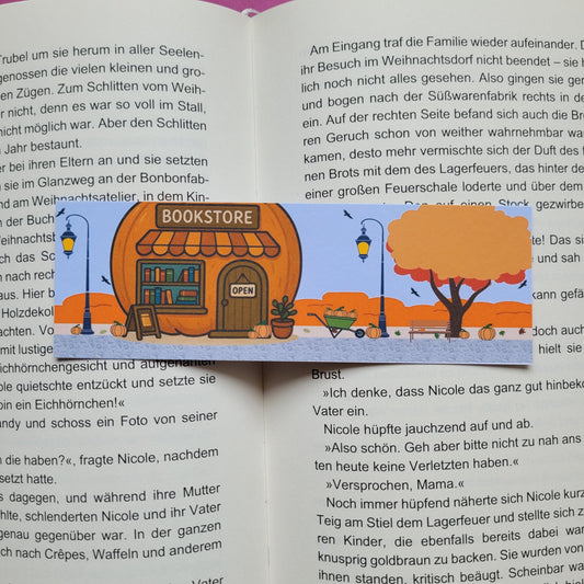 Standard-Lesezeichen „Buchhandlung Kürbis“