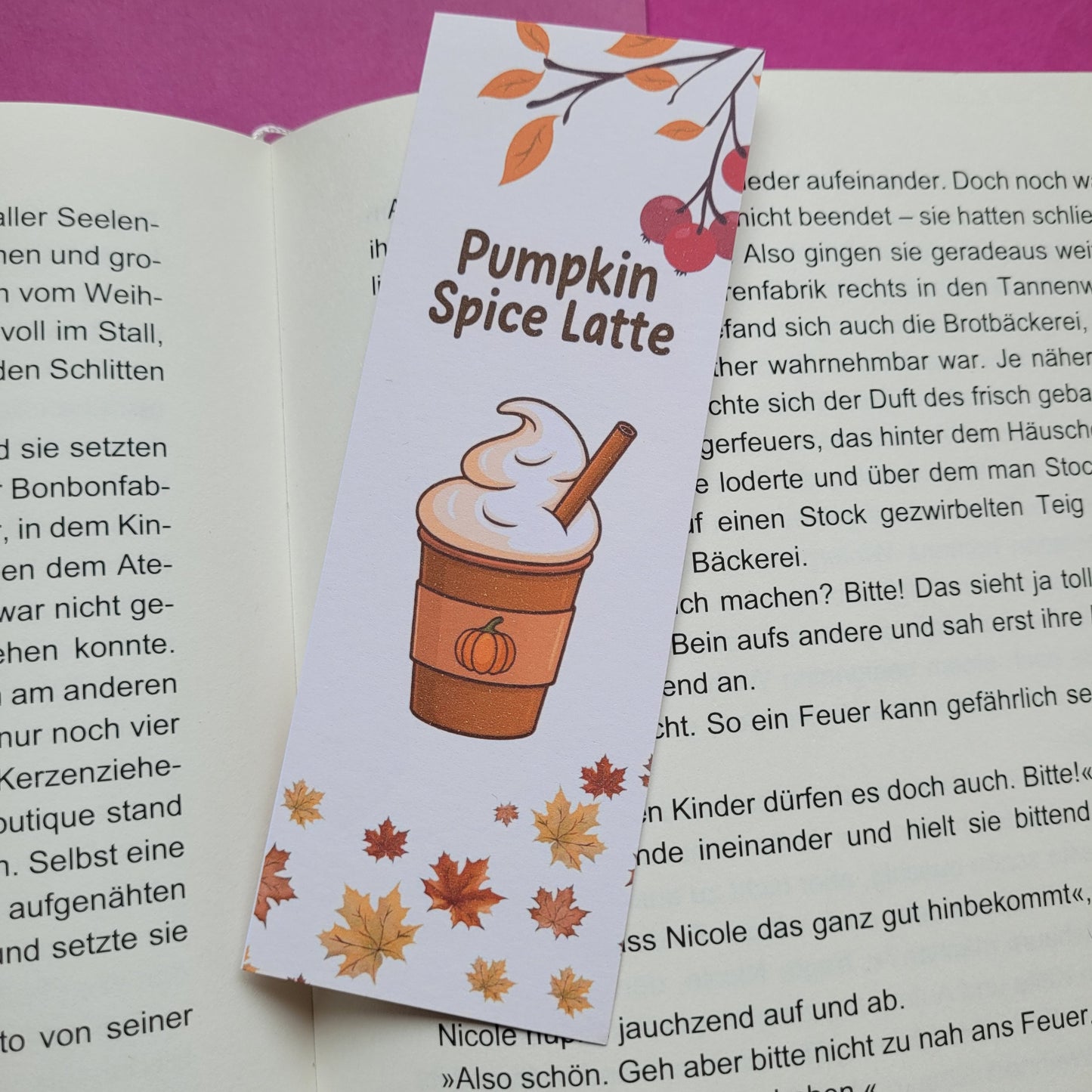 Standard-Lesezeichen „Pumpkin Spice Latte“