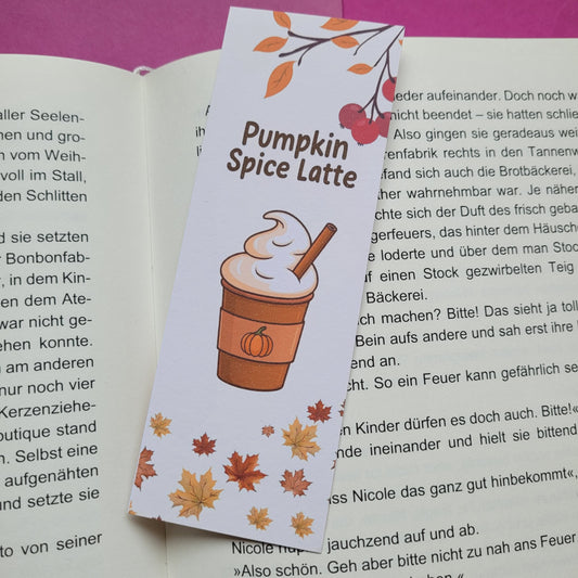 Standard-Lesezeichen „Pumpkin Spice Latte“
