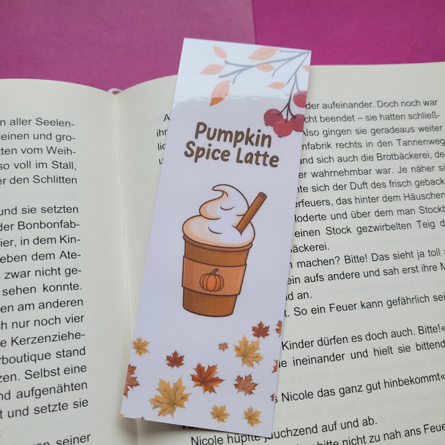 Standard-Lesezeichen „Pumpkin Spice Latte“