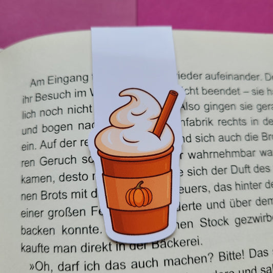 Magnet-Lesezeichen „Pumpkin Spice Latte“