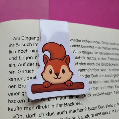 Magnet-Lesezeichen „Baumkletter-Hörnchen“