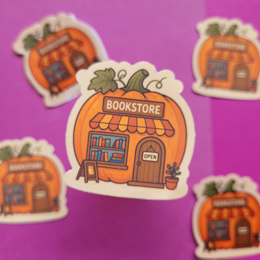 Sticker „Buchhandlung Kürbis"