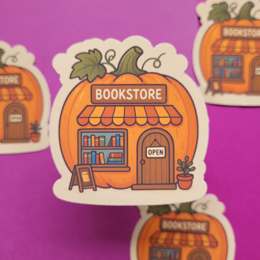 Sticker „Buchhandlung Kürbis"