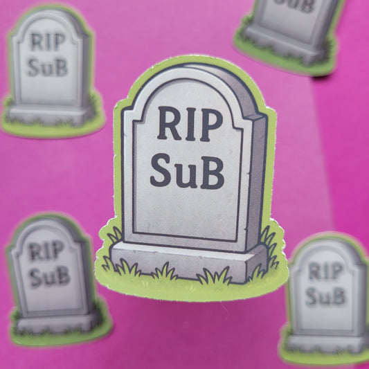 Sticker „RIP SuB"