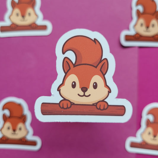 Sticker „Baumkletter-Hörnchen"