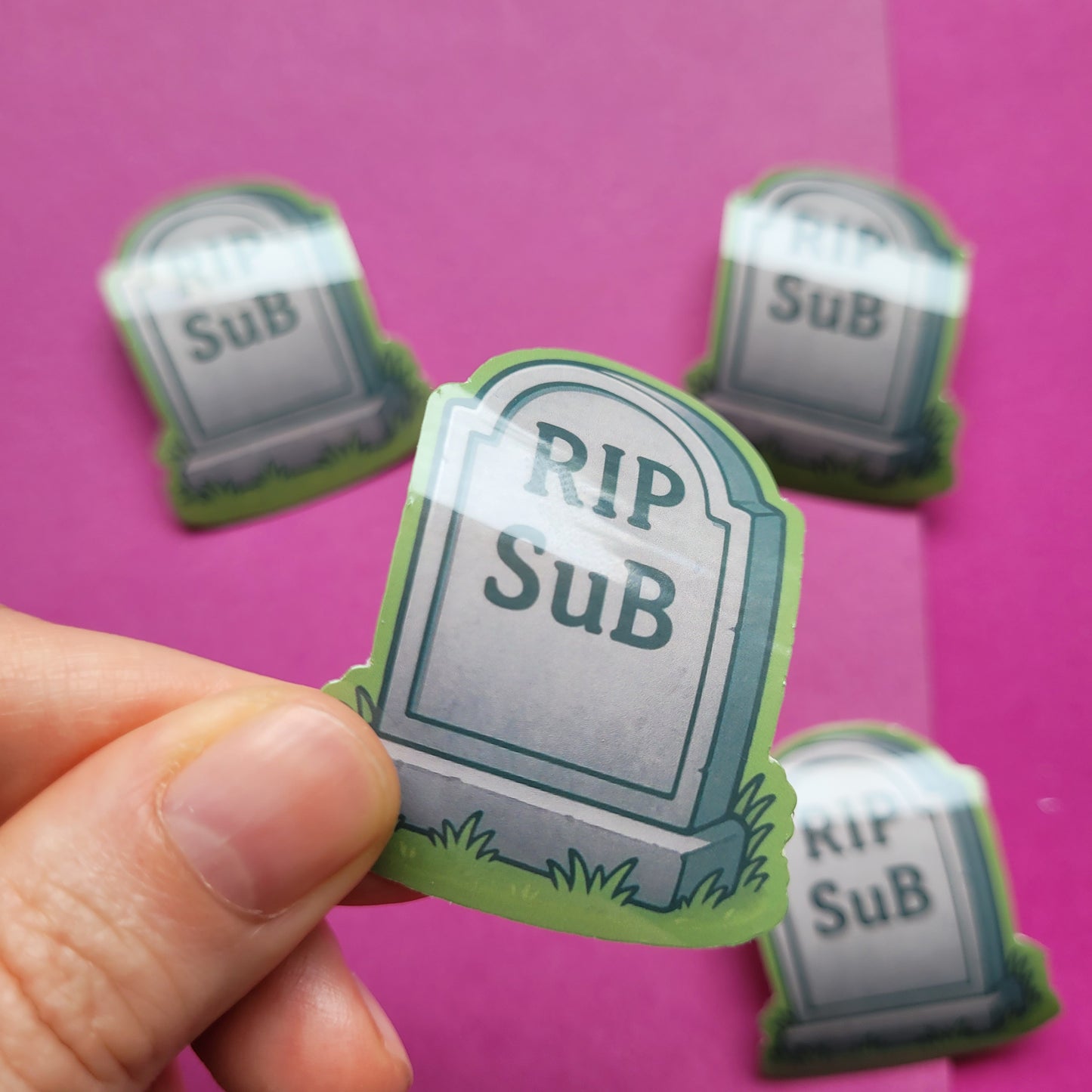 Sticker „RIP SuB"