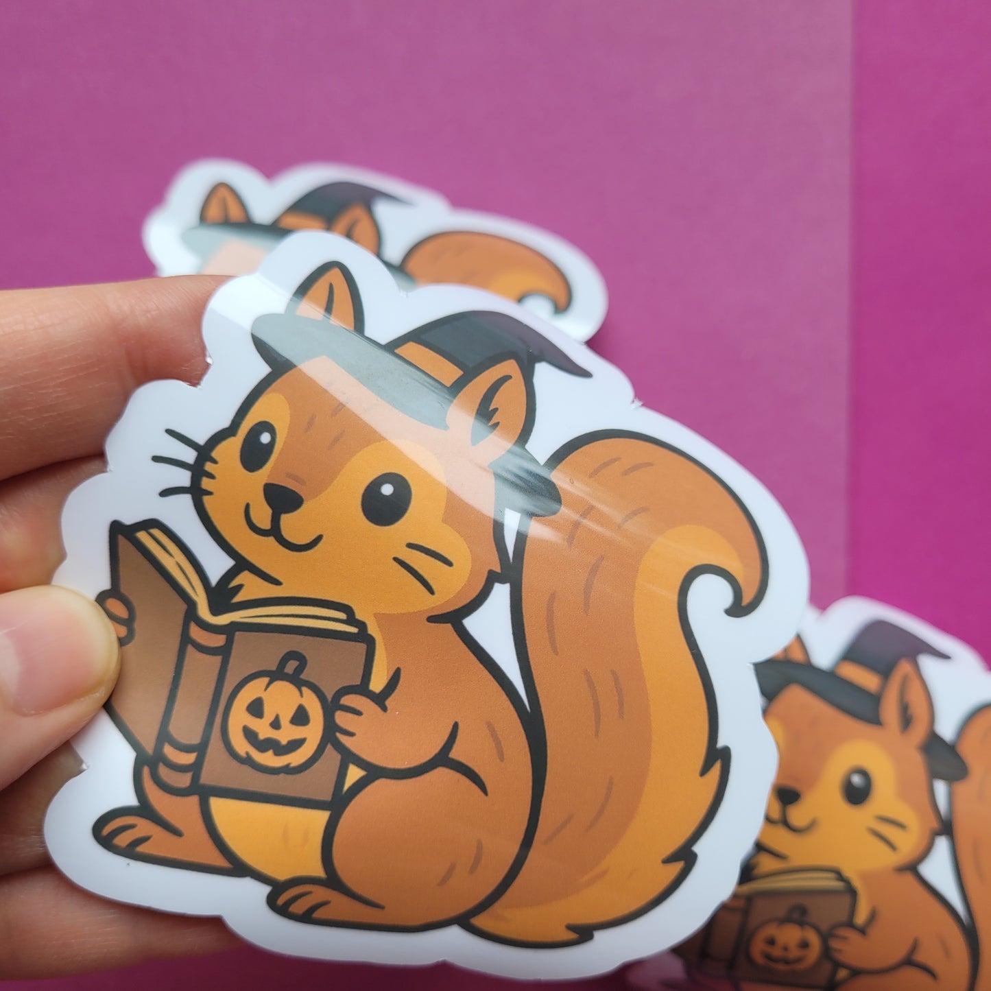 Sticker „Halloweenhörnchen"