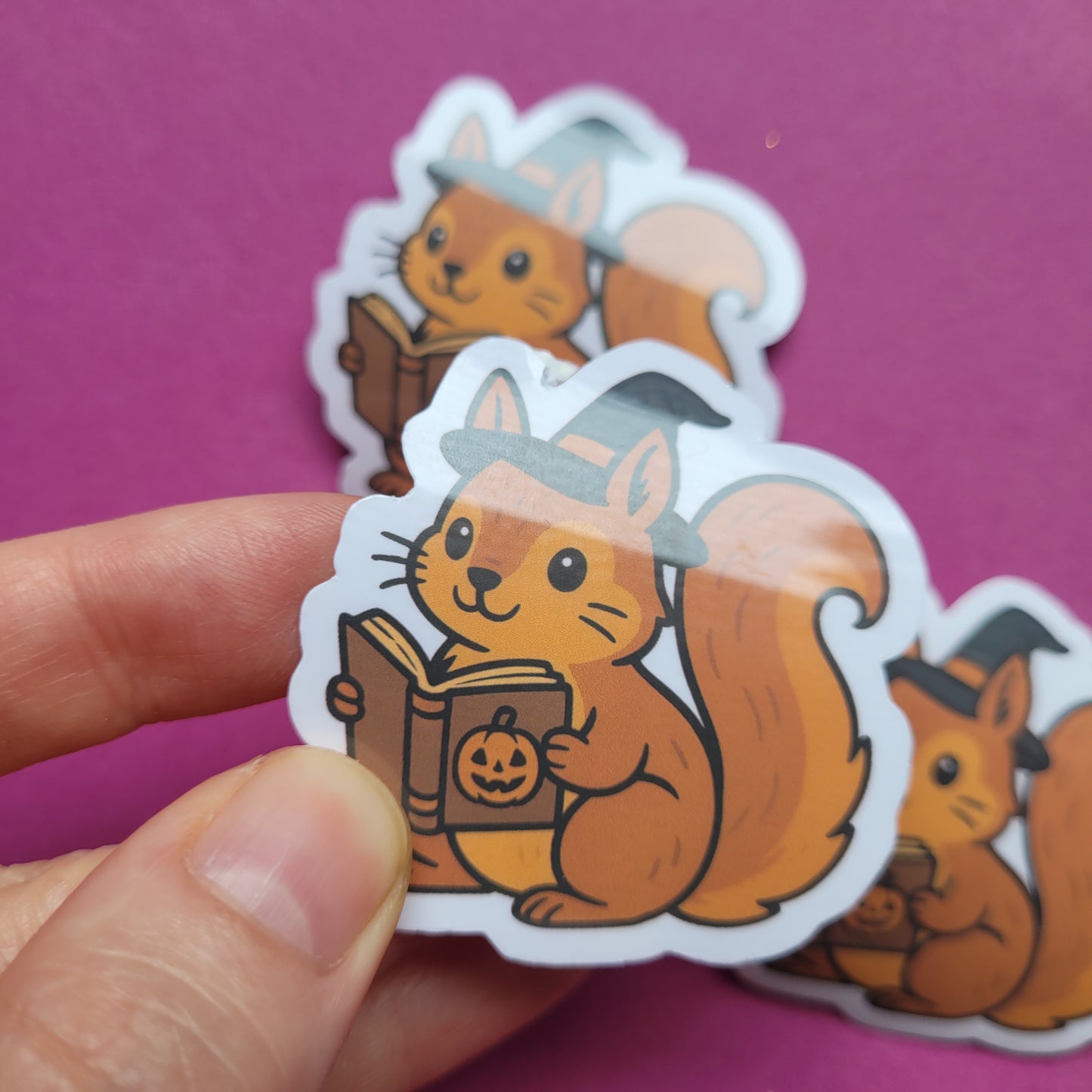 Sticker „Halloweenhörnchen"