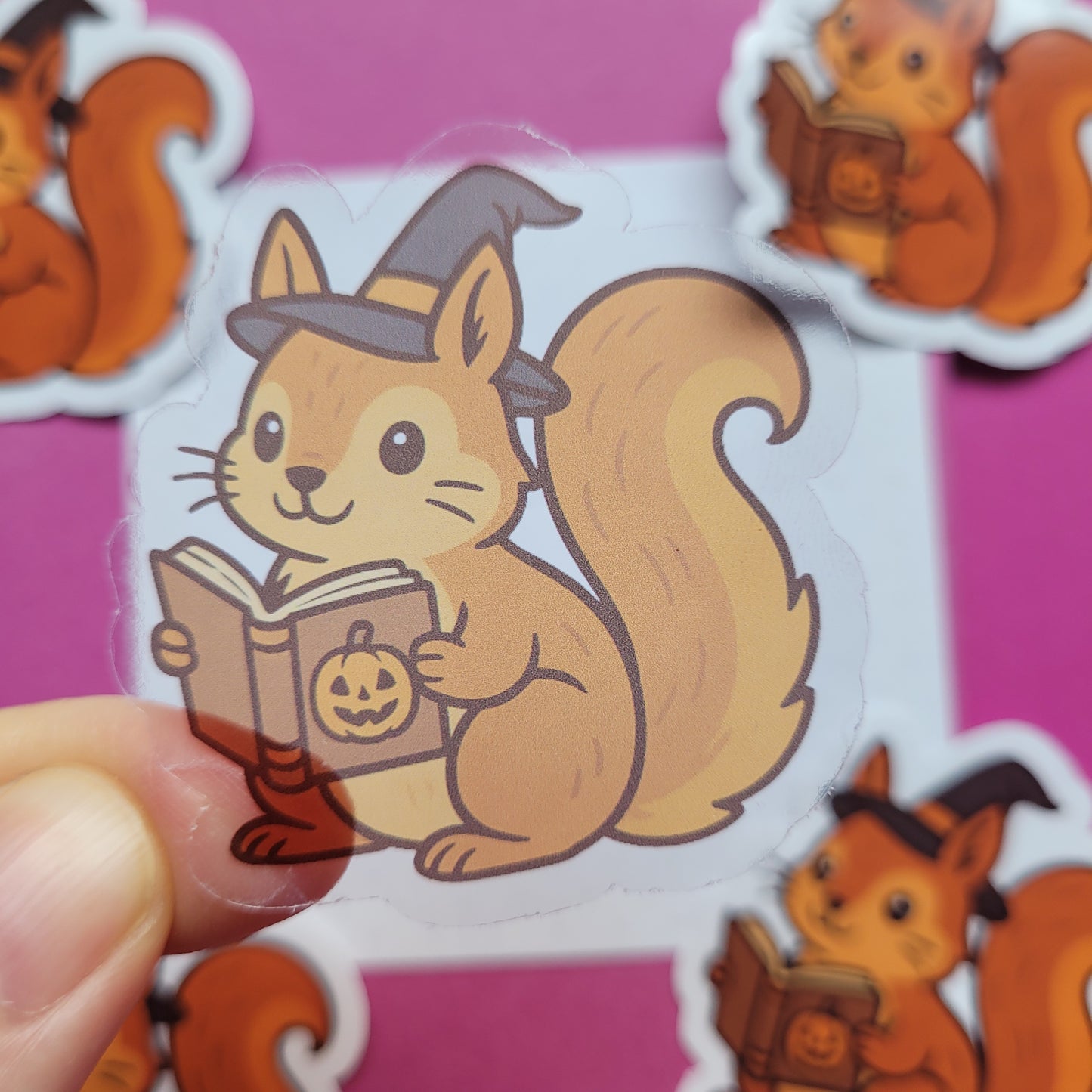 Sticker „Halloweenhörnchen"