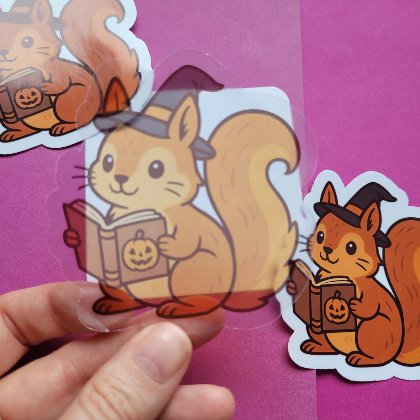 Sticker „Halloweenhörnchen"