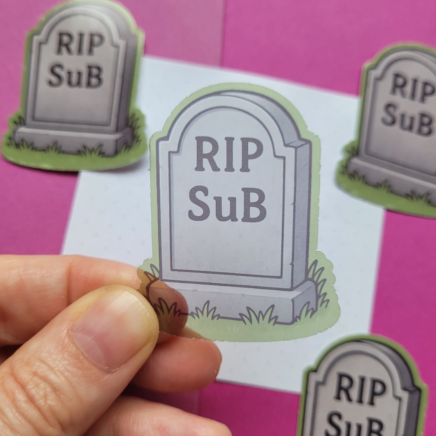 Sticker „RIP SuB"