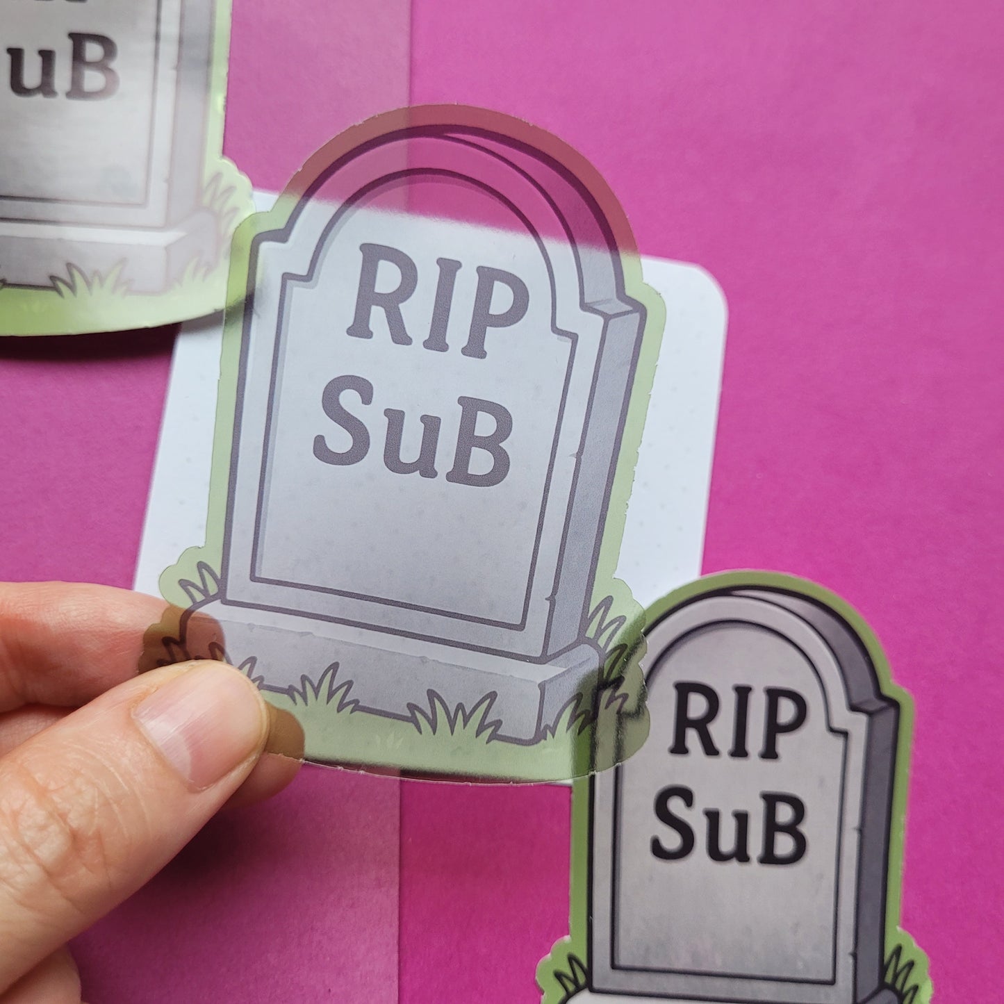 Sticker „RIP SuB"
