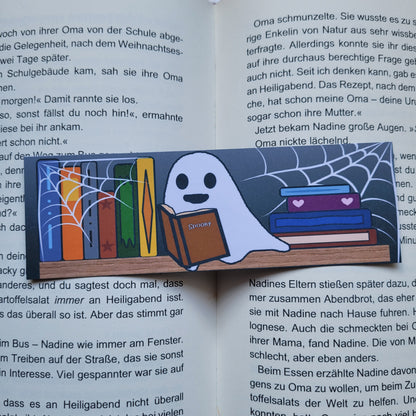 Standard-Lesezeichen „Halloweenbücherregal“