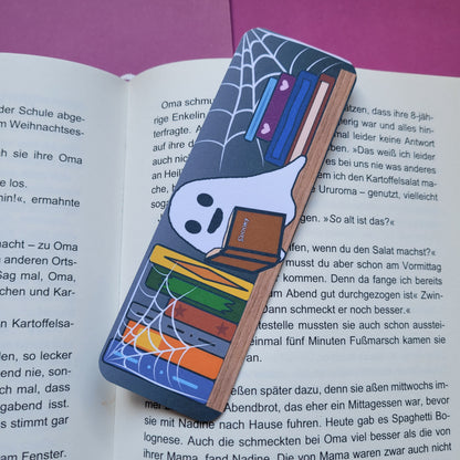 Standard-Lesezeichen „Halloweenbücherregal“