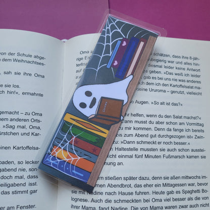 Standard-Lesezeichen „Halloweenbücherregal“