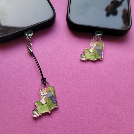 USB-C-Charm „Lesehörnchen“