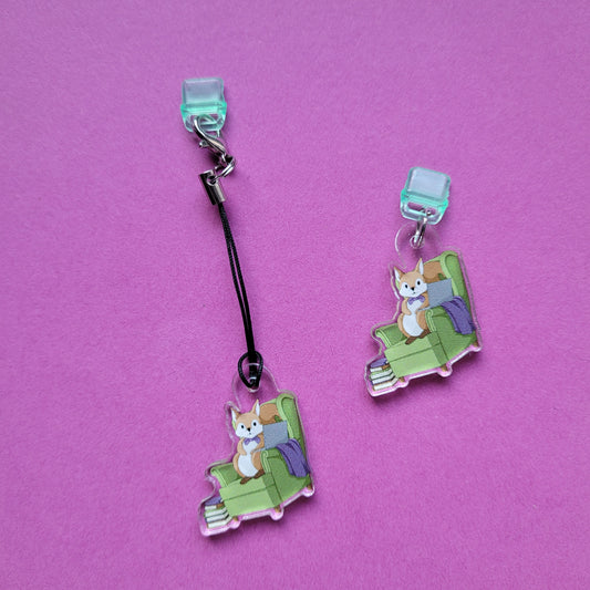 USB-C-Charm „Lesehörnchen“