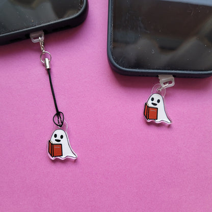 USB-C-Charm „Buchgeist Spooky“