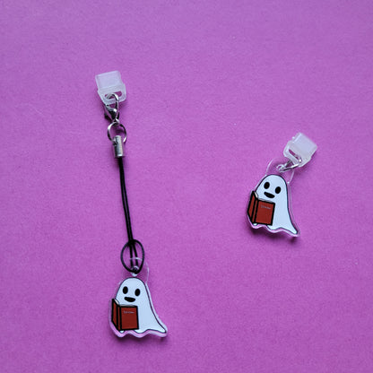 USB-C-Charm „Buchgeist Spooky“