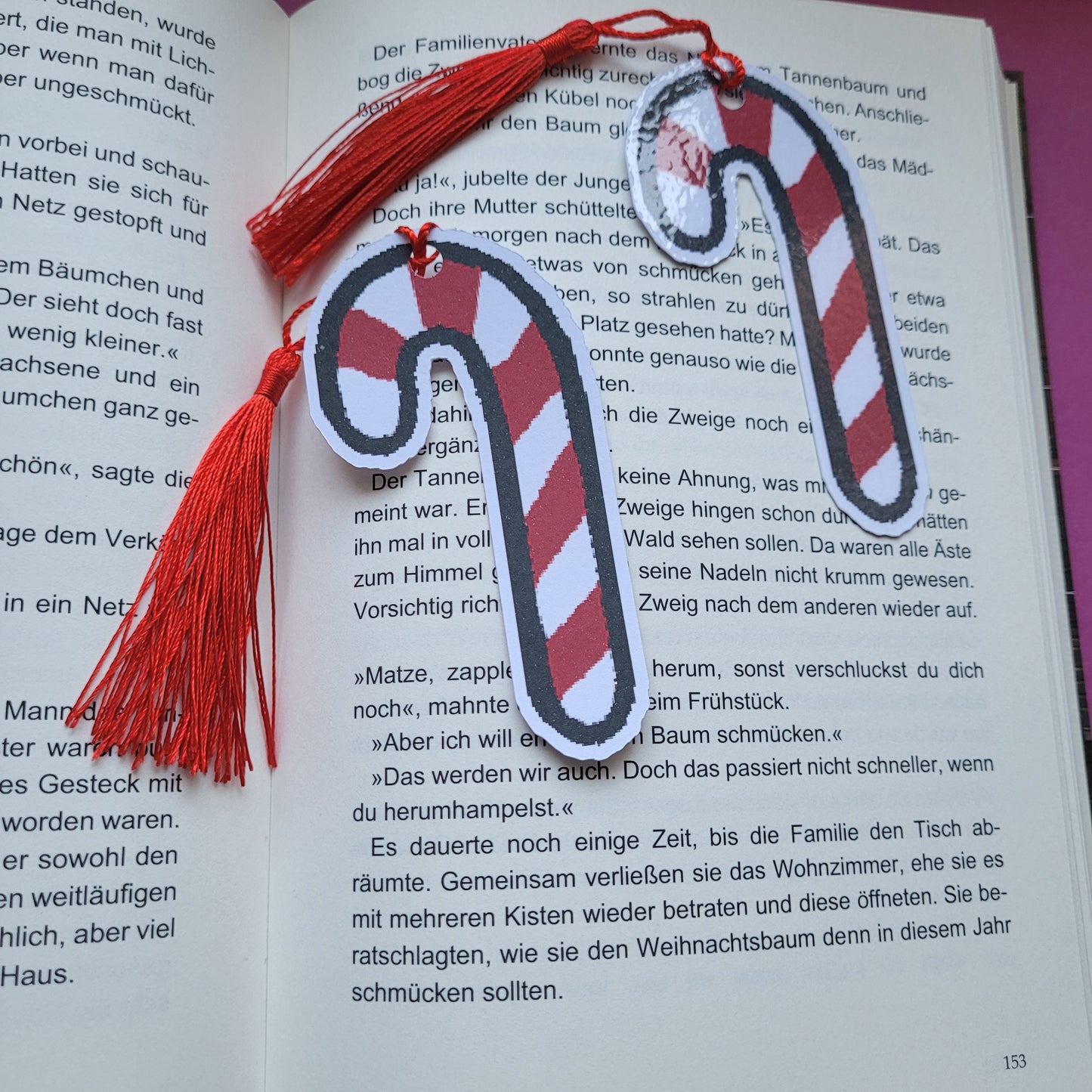 Form-Lesezeichen „Zuckerstange“