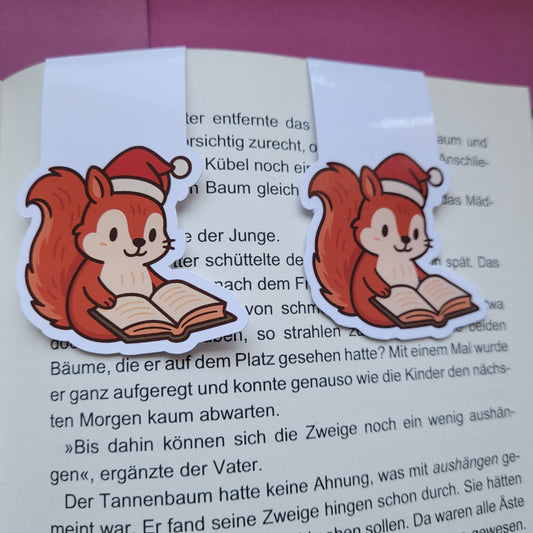 Magnet-Lesezeichen „Weihnachtshörnchen“