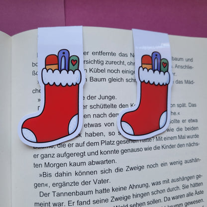 Magnet-Lesezeichen „Büchersocke“