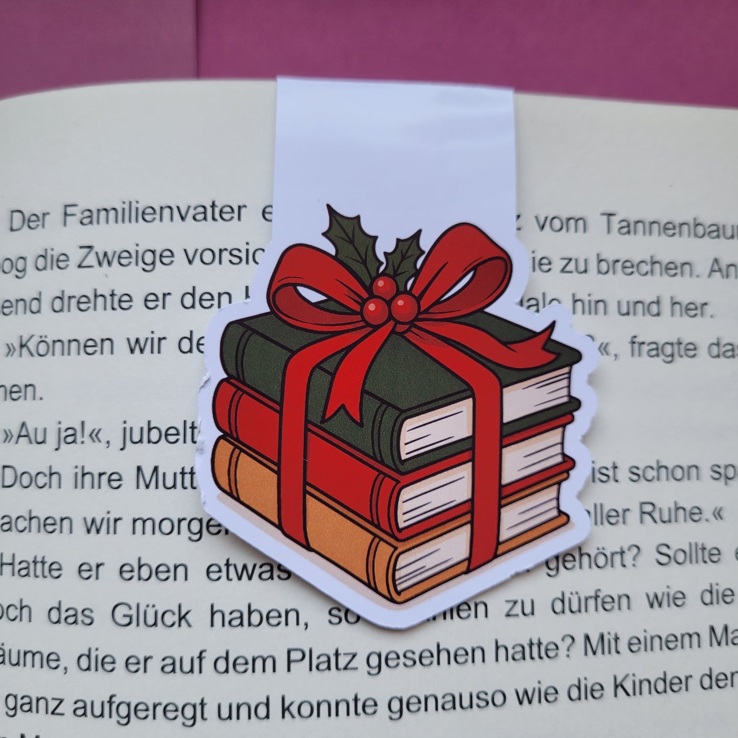 Magnet-Lesezeichen „Buchgeschenk“