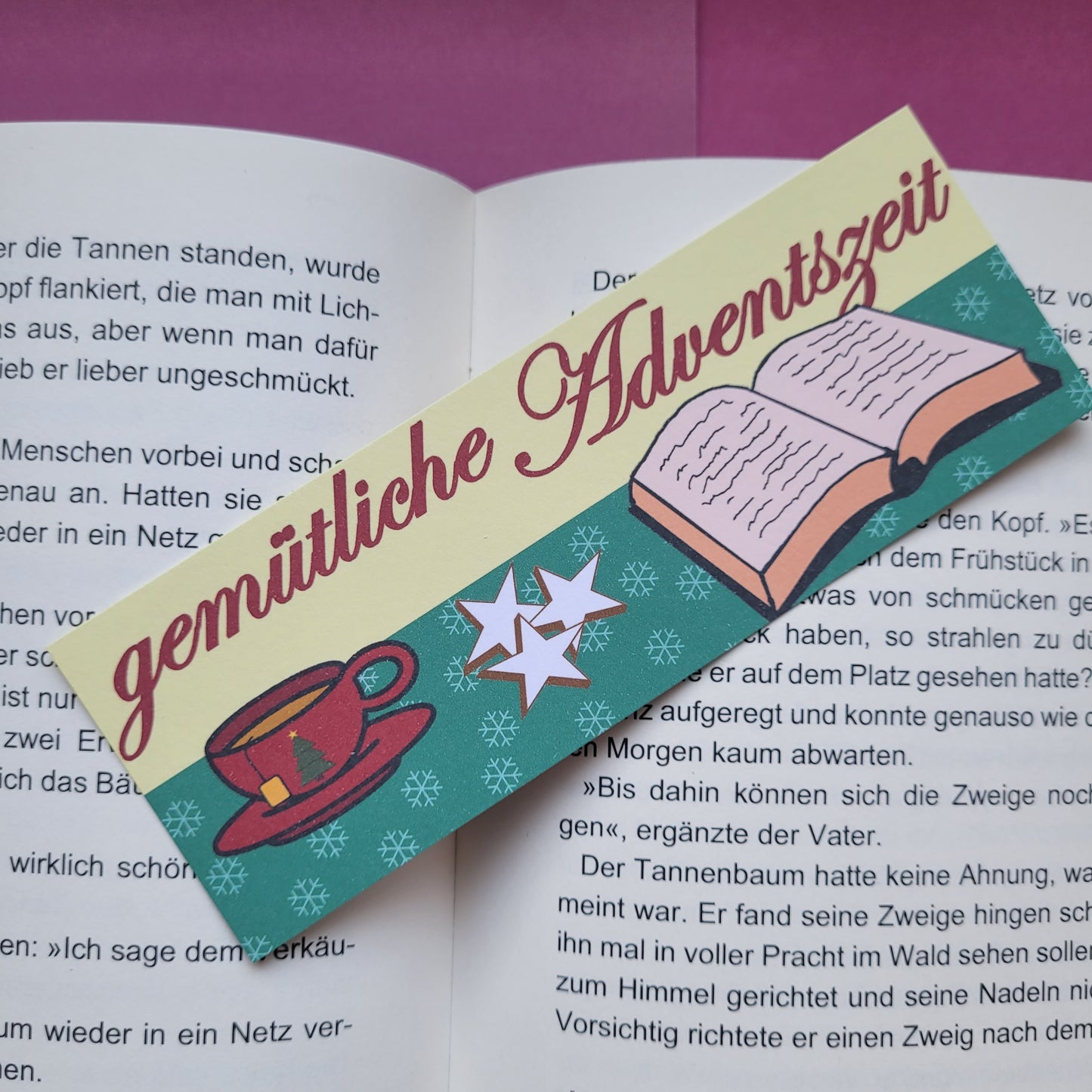 Standard-Lesezeichen „gemütliche Adventszeit“