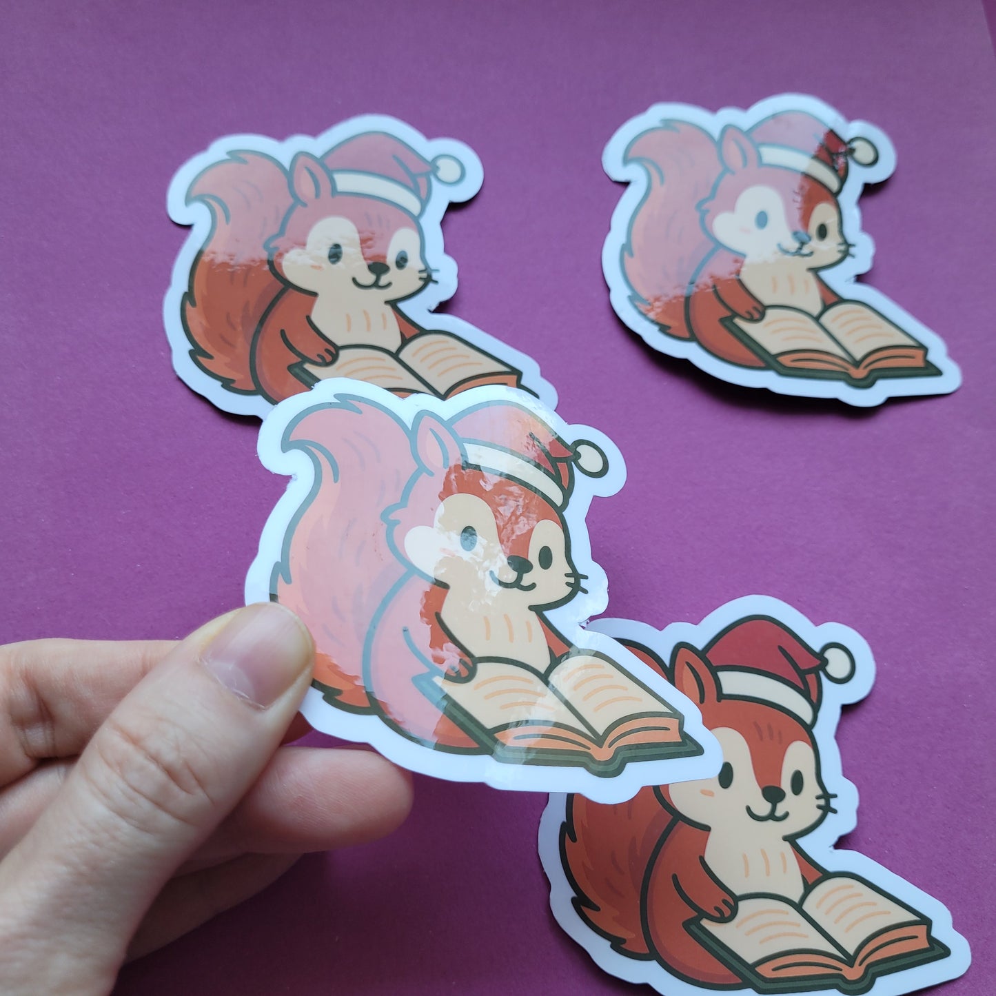 Sticker „Weihnachtshörnchen“