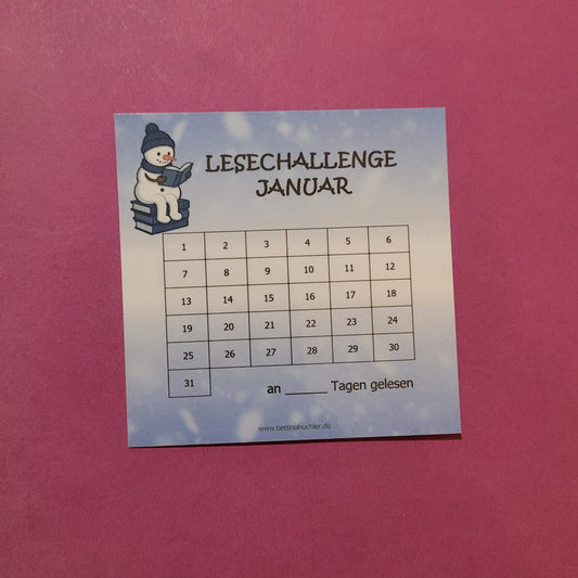 Lesetracker "Januar Lesechallenge"