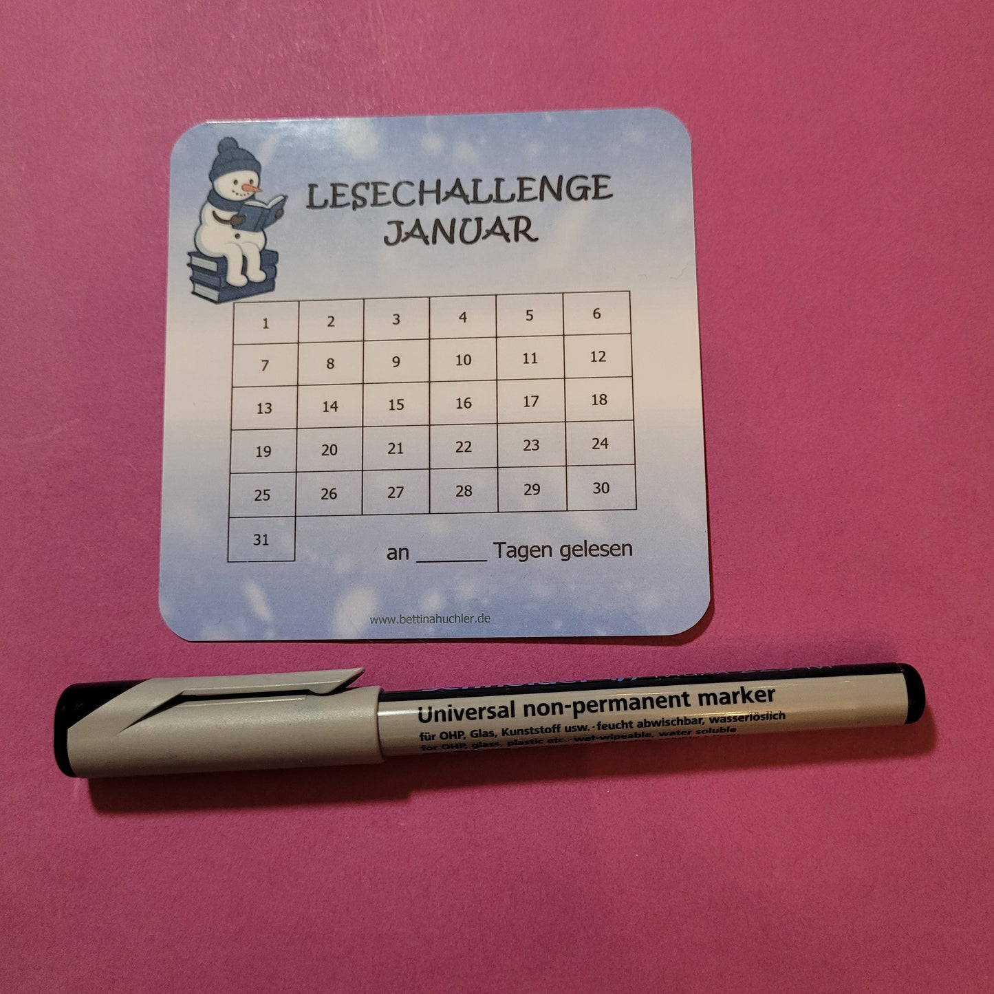 Lesetracker "Januar Lesechallenge"