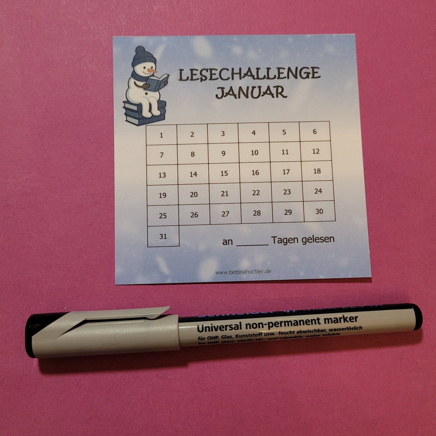 Lesetracker "Januar Lesechallenge"