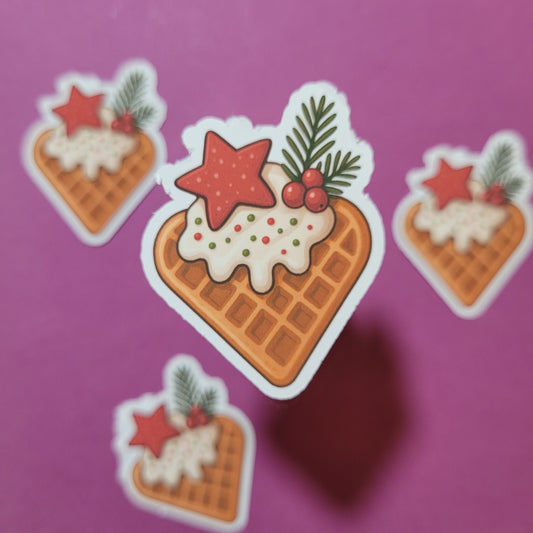 Sticker „Weihnachtswaffel“