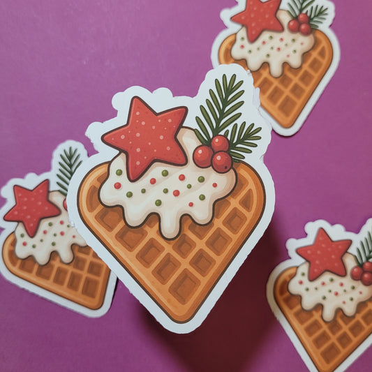 Sticker „Weihnachtswaffel“