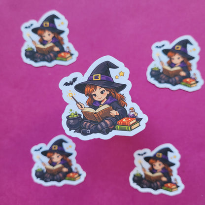 Sticker „Junghexe Walburga“ 🧙‍♀️📖✨