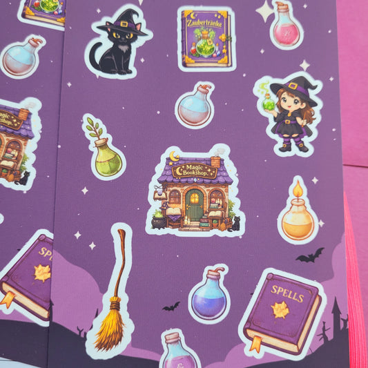 Stickerbogen „Walpurgisnacht“ 🧙‍♀️✨🌙