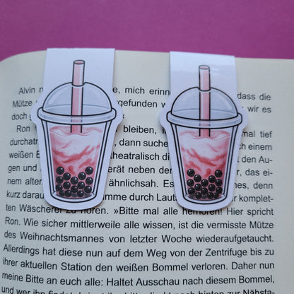 Magnet-Lesezeichen Bubble Tea Creamy Strawberry