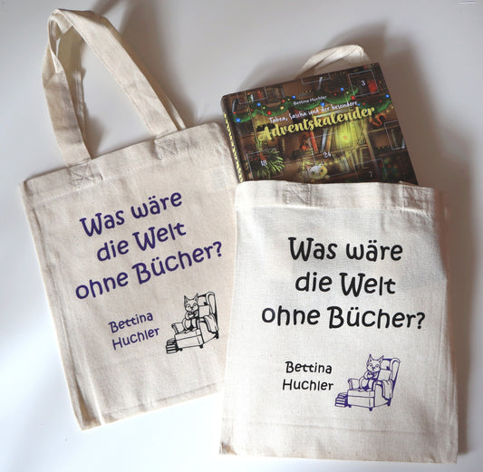 Buchbeutel "Was wäre die Welt ohne Bücher?"