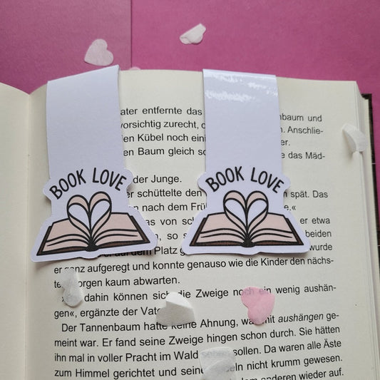 Magnet-Lesezeichen „Book Love“ 🤎