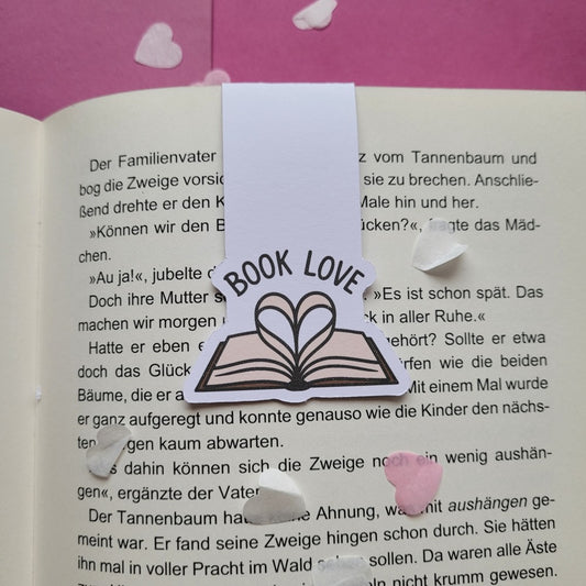 Magnet-Lesezeichen „Book Love“ 🤎
